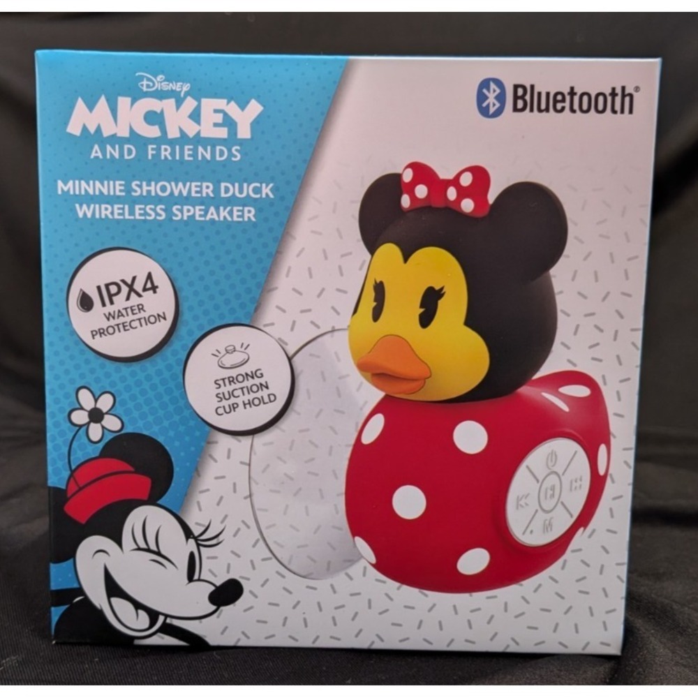 Minnie Mouse Shower Duck wireless Bluetooth speaker new. NIB